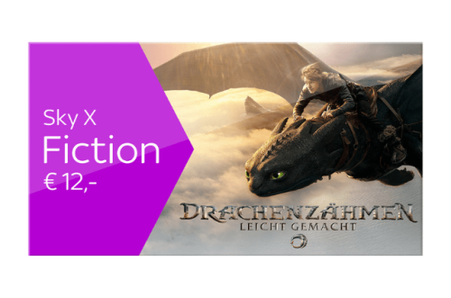 Stream dir jetzt Sky X Fiction um nur € 12,- mtl. statt € 19,99 mtl. - selbstverständlich monatlich kündbar. 